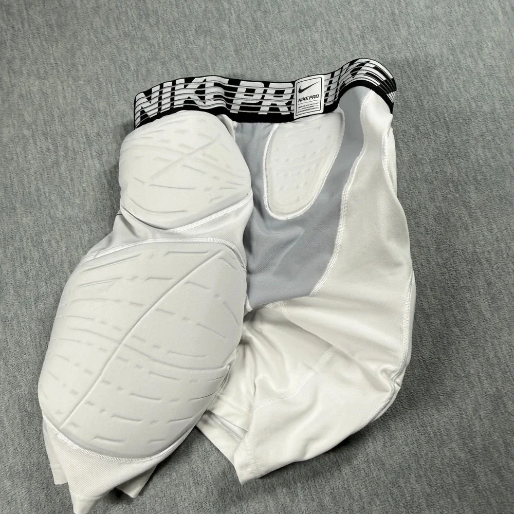 Nike Compression Shorts Mens XL White Pro NBA Padded Girdle Athletic Baselayer